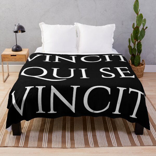Item preview, Vincit Qui Se Vincit - He Conquers Who Conquers Himself - White Letters designed and sold by emovendo.