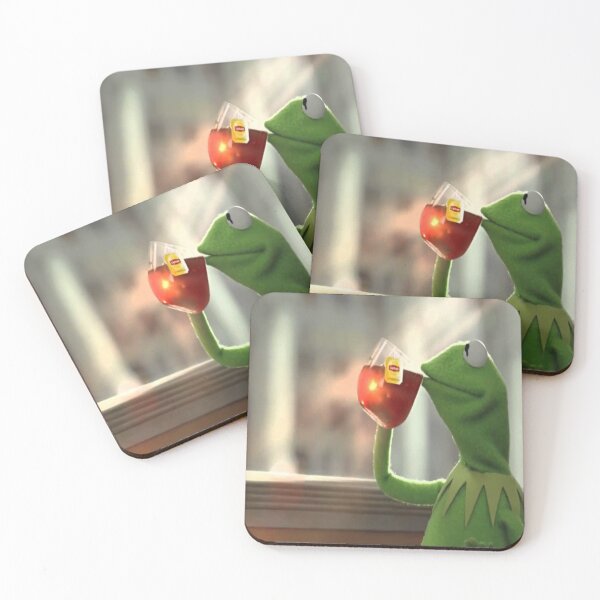Item preview, kermit sipping tea designed and sold by Madeline Pourciau.
