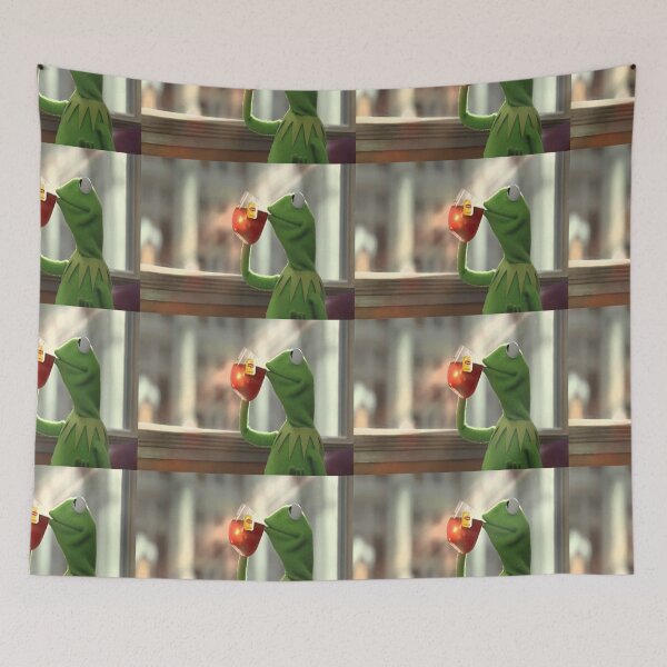 Item preview, kermit sipping tea designed and sold by Madeline Pourciau.