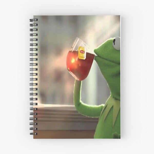 Item preview, kermit sipping tea designed and sold by Madeline Pourciau.