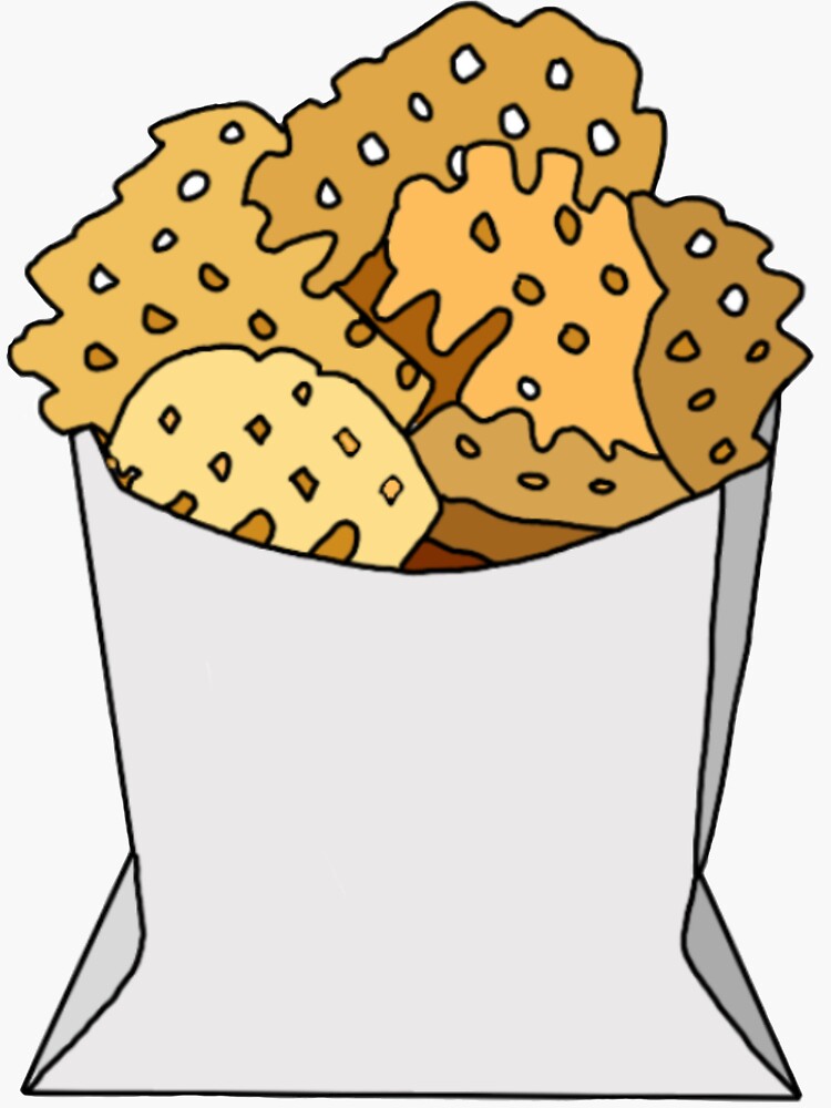 "Waffle Fries" Sticker for Sale by annieeager Redbubble