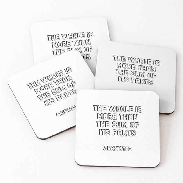 Item preview, The whole is more than the sum of its parts - Aristotle Quotes designed and sold by Inspirationmotivation.
