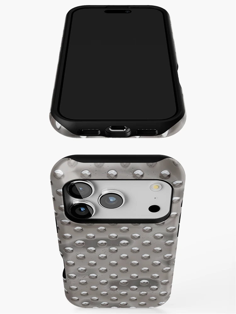 Thumbnail 3 of 4, iPhone Case, Rivet Plate - Silver [Roufxis-Rb] designed and sold by RoufXis.