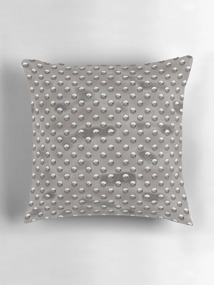 Thumbnail 3 of 4, Pillow, Rivet Plate - Silver [Roufxis-Rb] designed and sold by RoufXis.