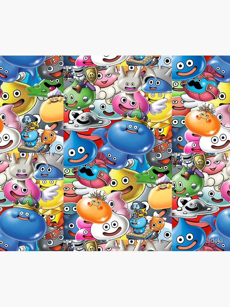 Dragon Quest Slimes Throw Blanket For Sale By Aldeki Redbubble