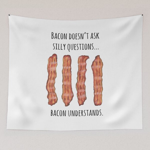 Item preview, Bacon quote watercolor food pun designed and sold by KeytonDesign.