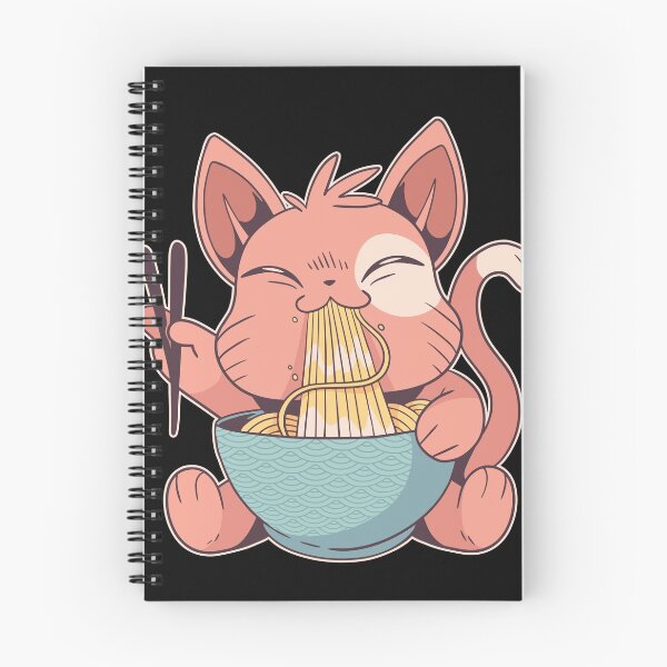 Item preview, Cat eats ramen designed and sold by Dibbelchen.