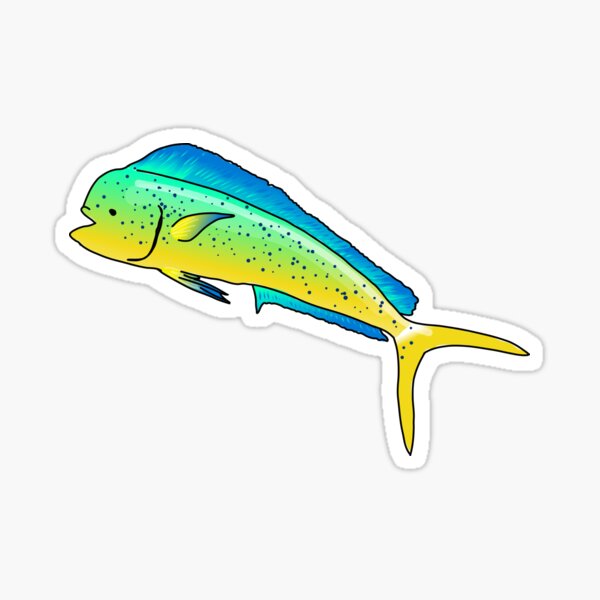 Vista previa del artículo con la obra «Mahi mahi (pez delfín)», diseñado y vendido por NatureNature.