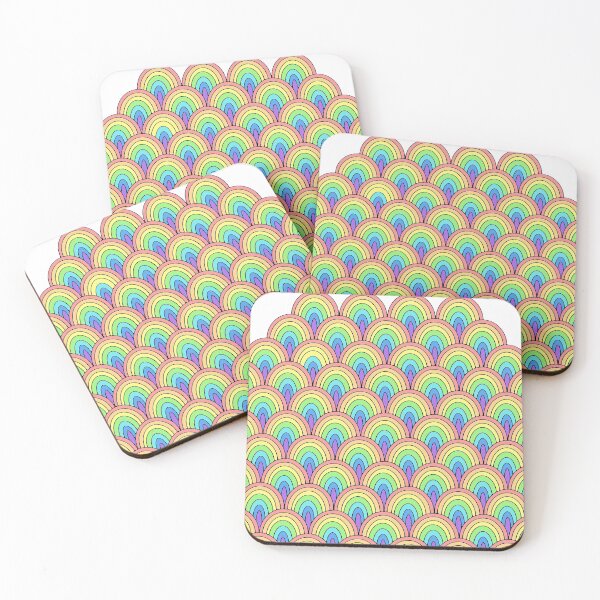 Item preview, rainbow scallop vector pattern designed and sold by lepetitjuif.