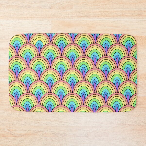 Item preview, rainbow scallop vector pattern designed and sold by lepetitjuif.