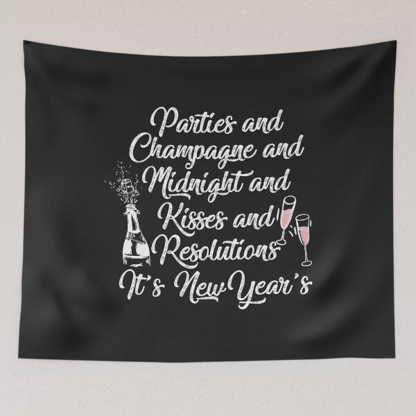 Item preview, Happy New Year Parties and Midnight and Kisses for men women designed and sold by hadleydesigns.