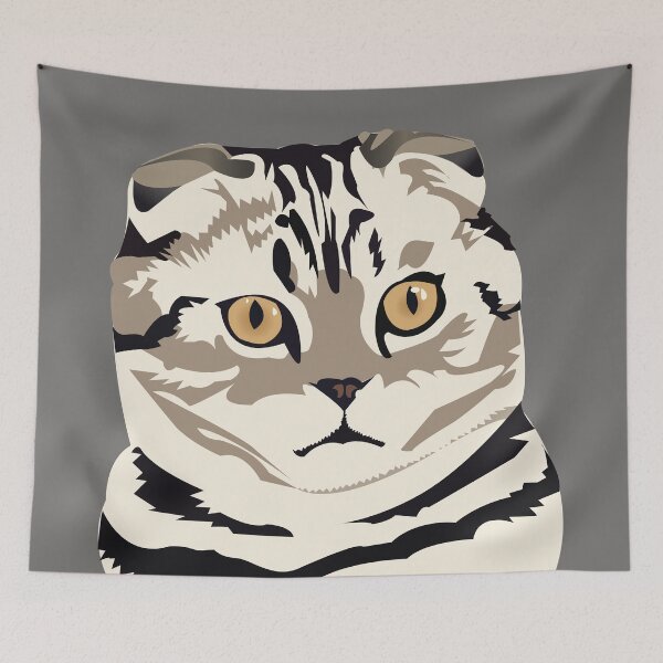 Item preview, Scottish Fold Kitty Cat designed and sold by KCPetPortraits.