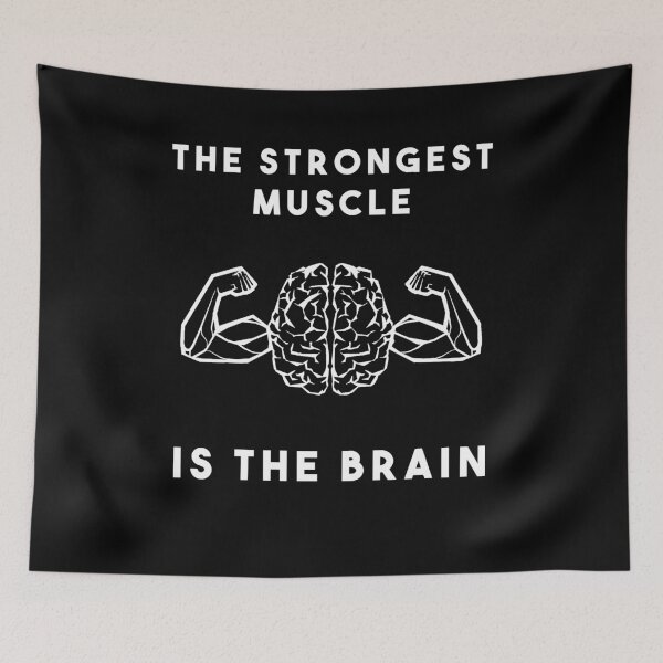 Item preview, The Strongest Muscle Is The Brain designed and sold by Indubitably17.
