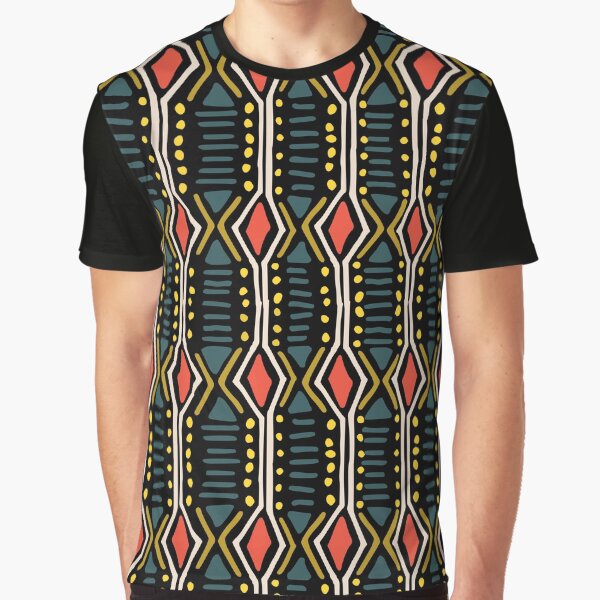 Bright Mudcloth Graphic T-Shirt