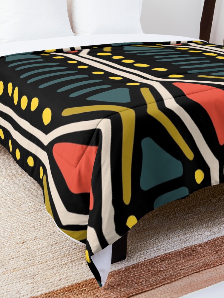Alternate view of Bright Mudcloth Comforter
