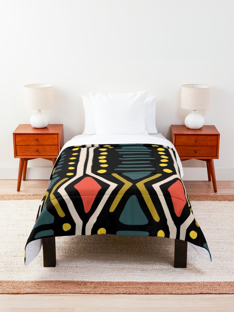 Alternate view of Bright Mudcloth Comforter
