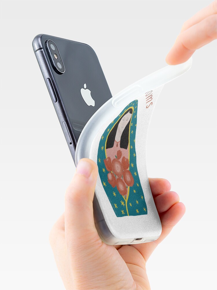 Alternate view of Hope Blooms, Our Lady of Guadalupe iPhone Case & Cover