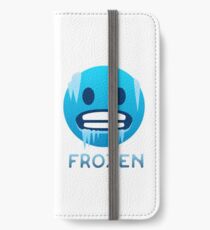 Frozen, Cold-Face emoji iPhone Wallet/Case/Skin