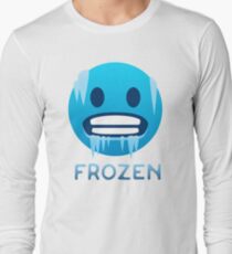 Frozen, Cold-Face emoji Long Sleeve T-Shirt