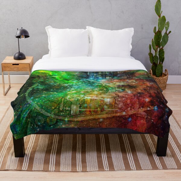 Clockwork Universe 2 Throw Blanket