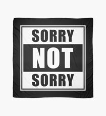 Sorry not Sorry Emoji JoyPixels Funny Girls White Scarf