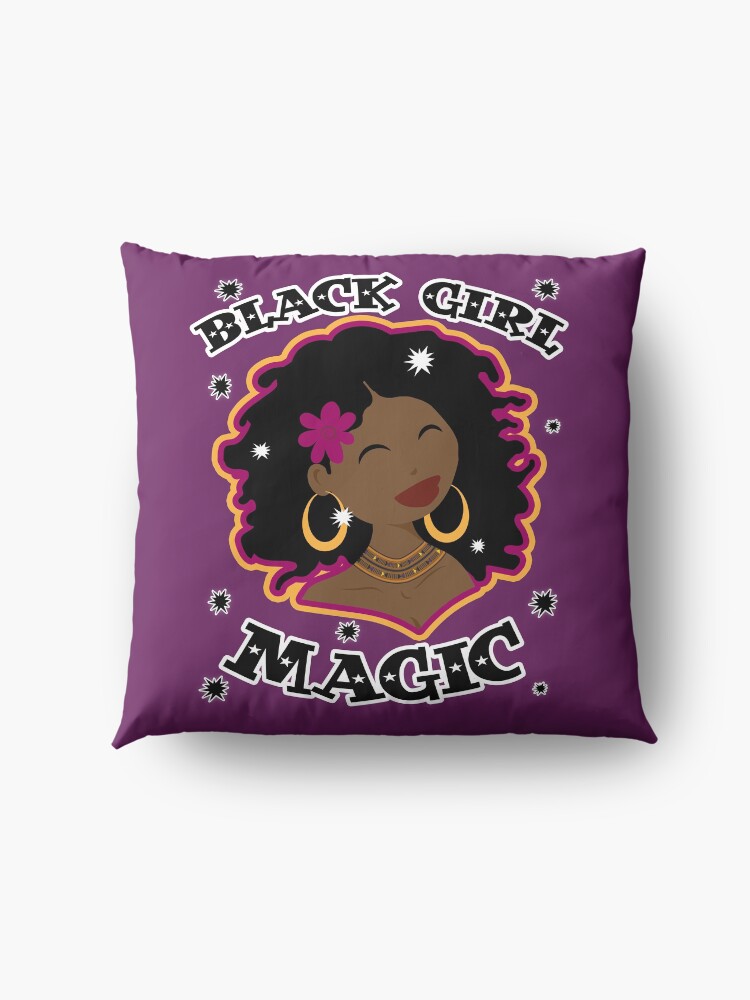 Alternate view of Black Girl Magic - Celebrate Natural Hair Floor Pillow
