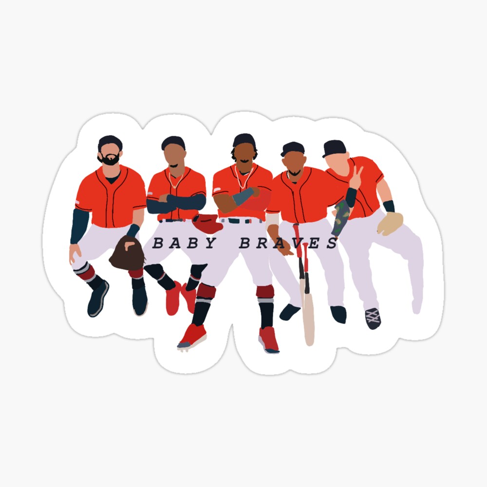 Baby Braves Sticker for Sale by chelseycornog