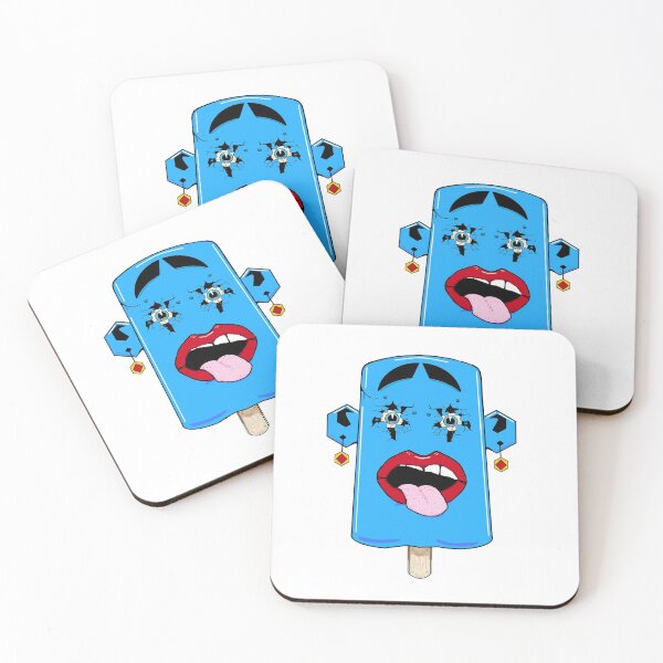 Item preview, Blue Popsicle with Tongue Out designed and sold by zenferren.