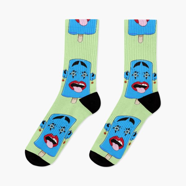 Item preview, Blue Popsicle with Tongue Out designed and sold by zenferren.