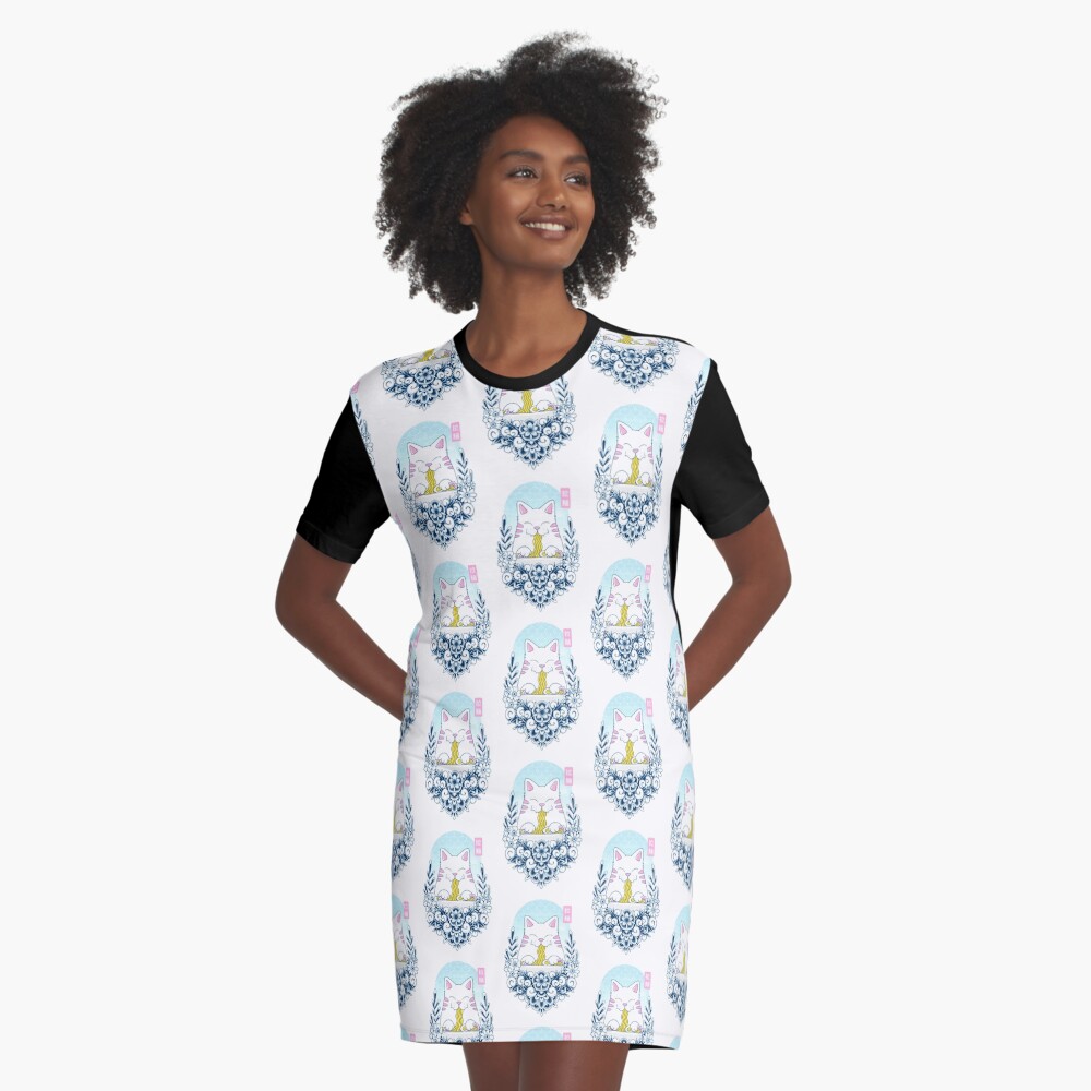 Item preview, Graphic T-Shirt Dress designed and sold by GODZILLARGE.