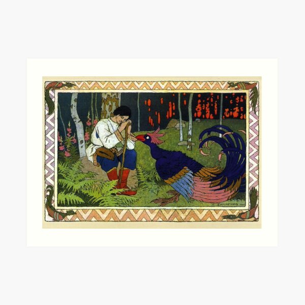 Ivan and the Firebird - Ivan Bilibin Art Print