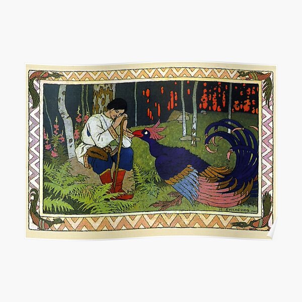 Ivan and the Firebird - Ivan Bilibin Poster