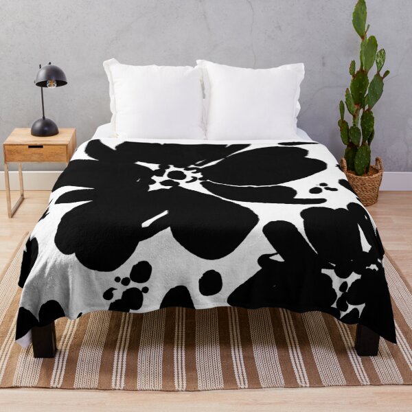 Item preview, Black ink blooms designed and sold by Ilze Lucero.