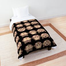 No Evil Monkeys Emoji JoyPixels Sweet Monke Comforter