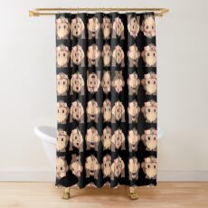 No Evil Monkeys Emoji JoyPixels Sweet Monke Shower Curtain