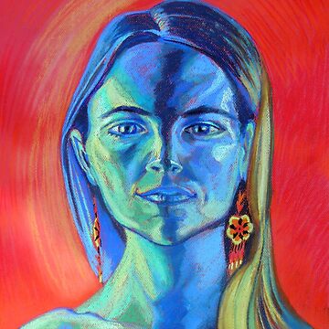 Artwork thumbnail, Blue Woman (self portrait) by BlueStarseed
