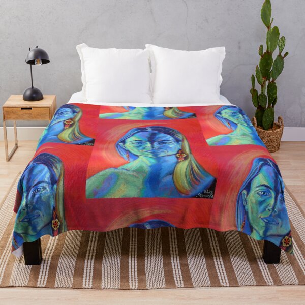 Item preview, Blue Woman (self portrait) designed and sold by BlueStarseed.