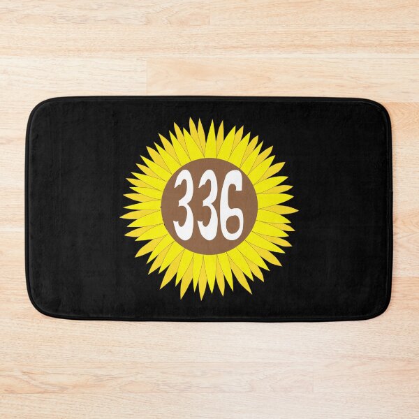 Item preview, Hand Drawn North Carolina Sunflower 336 Area Code designed and sold by itsrturn.