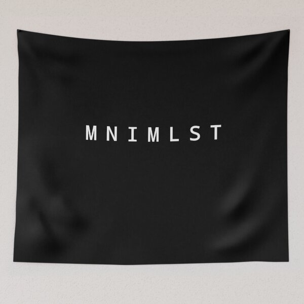 Item preview,  Minimalist shirt, minimalist gifts, minimal design missing letters on black designed and sold by Optimisticink.