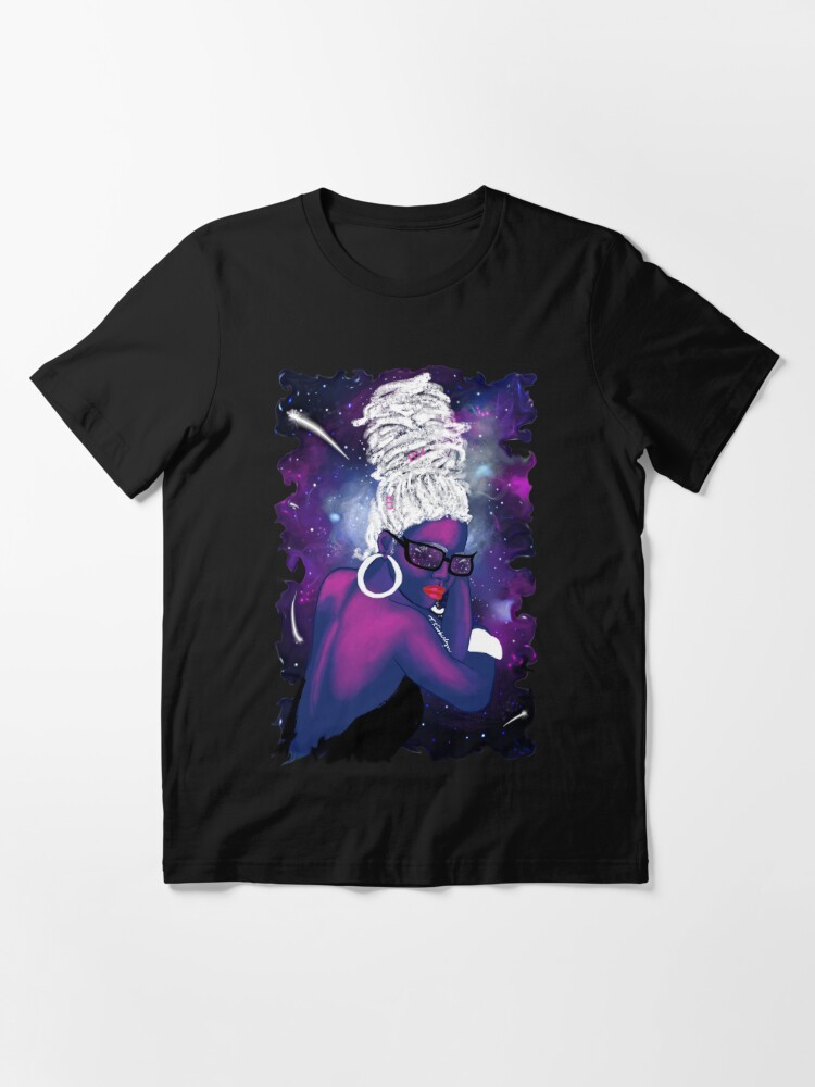 Alternate view of She is the Universe, natural hair, locs, dreadlocs Essential T-Shirt