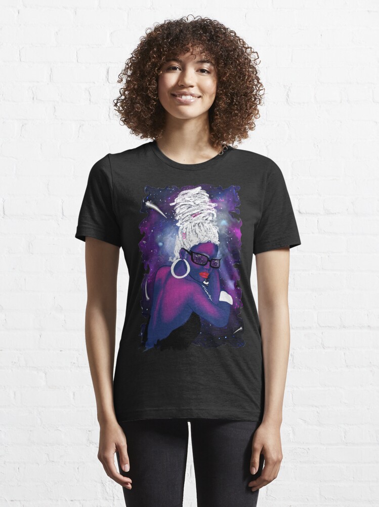 Alternate view of She is the Universe, natural hair, locs, dreadlocs Essential T-Shirt