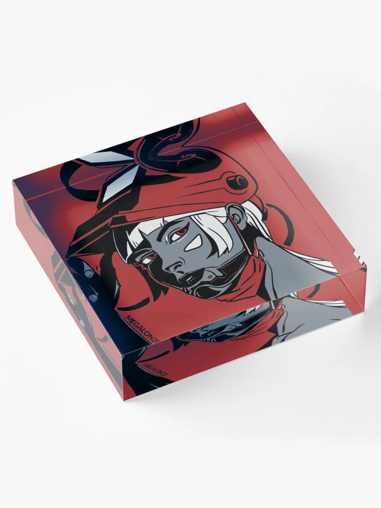 Imagen 4 de 5, Bloque acrílico con la obra Rojo "R R R R R", diseñada y vendida por megalon-gaming.