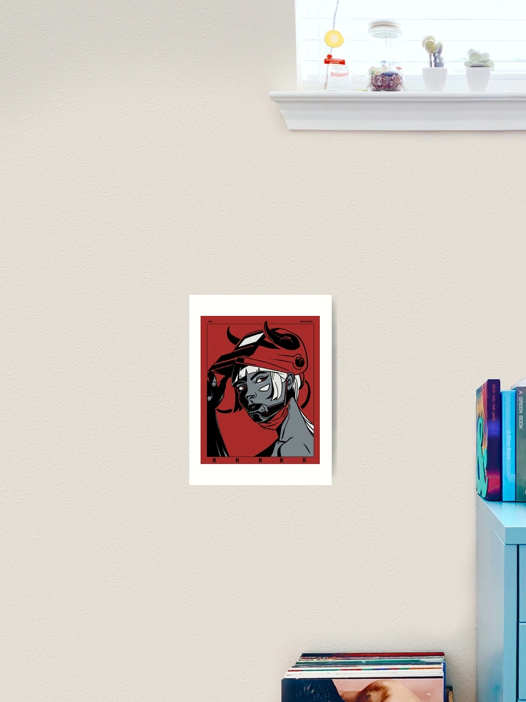 Imagen 2 de 3, Lámina artística con la obra Rojo "R R R R R", diseñada y vendida por megalon-gaming.