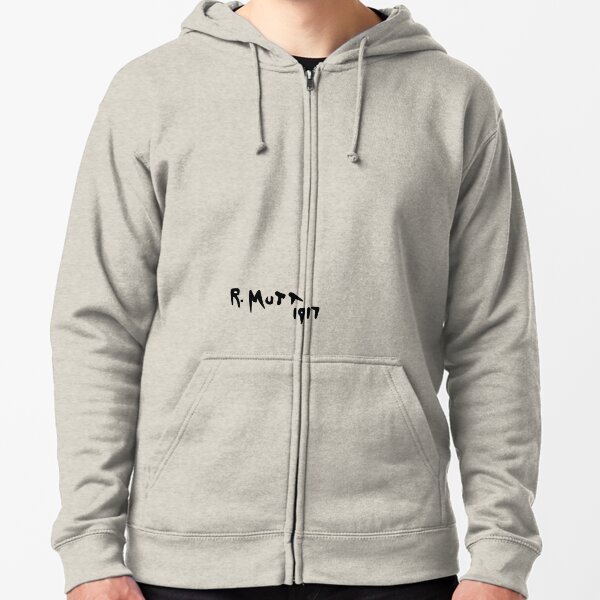 R. Mutt 1917, Fountain by Marcel Duchamp Zipped Hoodie