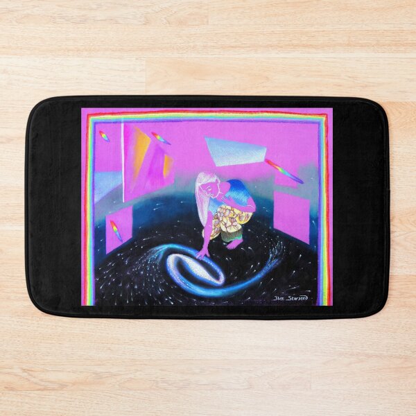 Exhibition in a Glass Bottom Starship Bath Mat