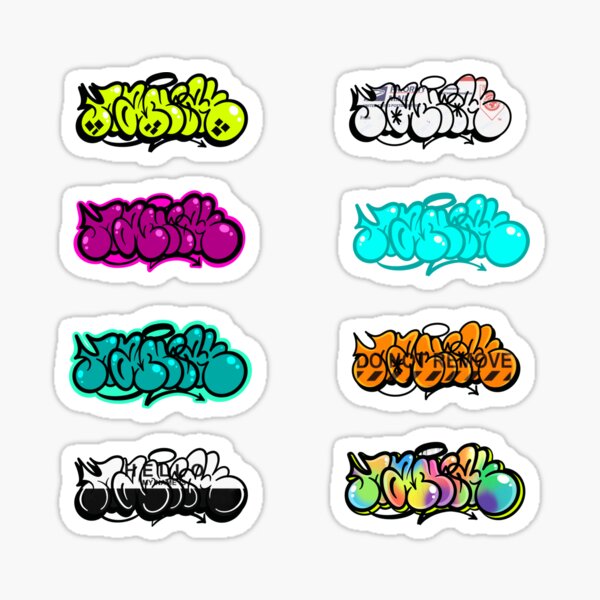 Custom graffiti stickers