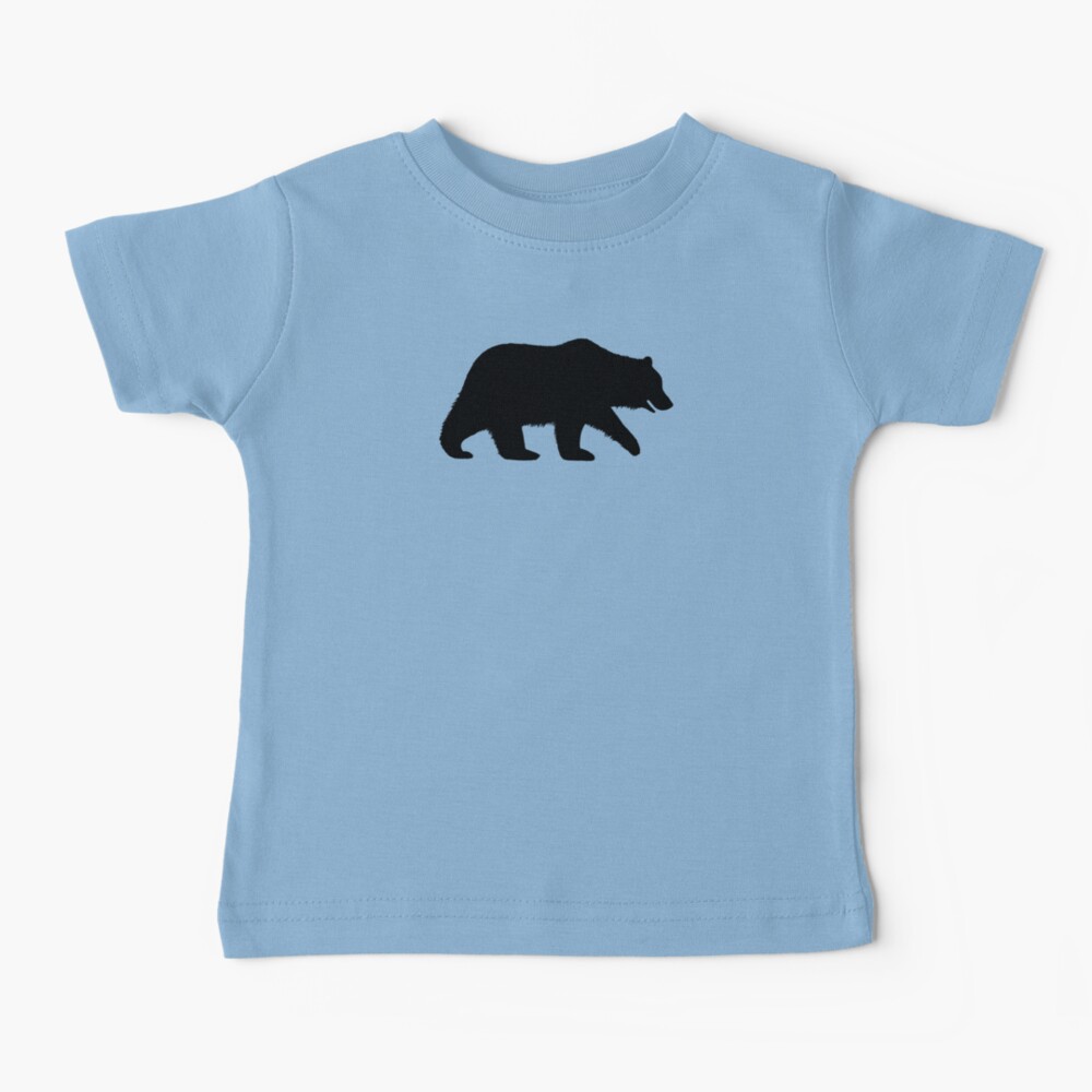 Black Bear with Cubs Silhouettes Kids T-Shirt for Sale by Jenn Inashvili