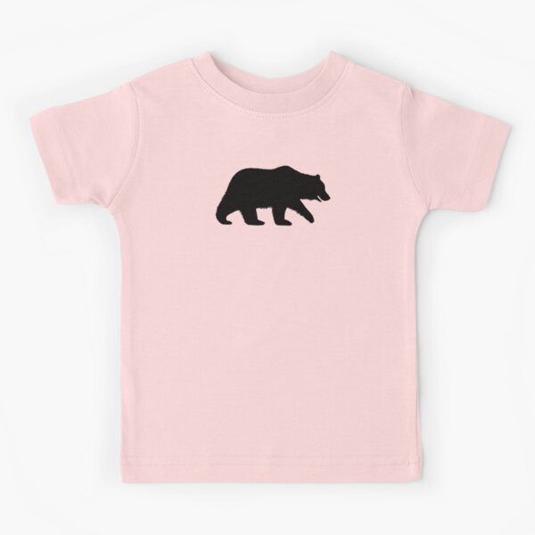 Black Bear with Cubs Silhouettes Kids T-Shirt for Sale by Jenn Inashvili