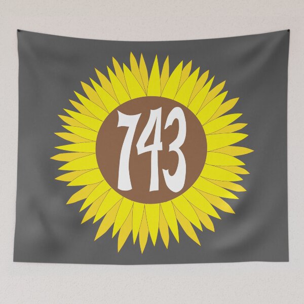 Item preview, Hand Drawn North Carolina Sunflower 743 Area Code designed and sold by itsrturn.