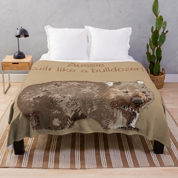 Item preview, Wombat (Vombatus ursinus) Aussie built like a bulldozer! on camel designed and sold by ChrissyWild.